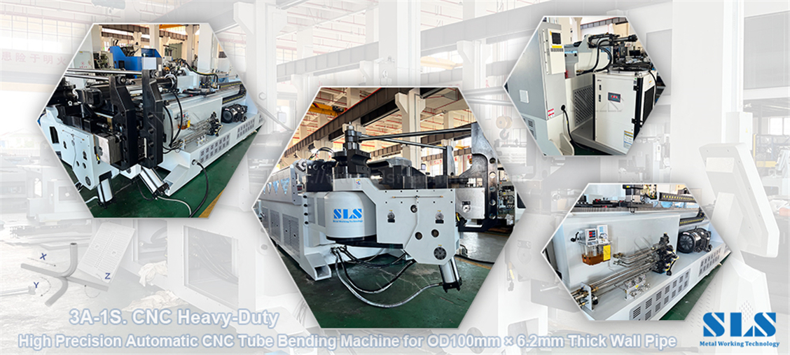 X-130CNC. 008.Heavy‑Duty 3A‑1S Large Tube Bender X-130CNC. 008. Piegatubi di grandi dimensioni 3A‑1S per impieghi gravosi
