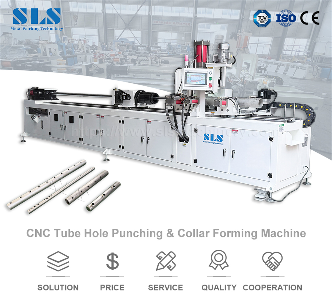 X-BP. 130CNC. 01. Tube Collar Hole Punching & Drilling X-BP. 130 CNC. 01. Punzonatura e foratura del collare del tubo