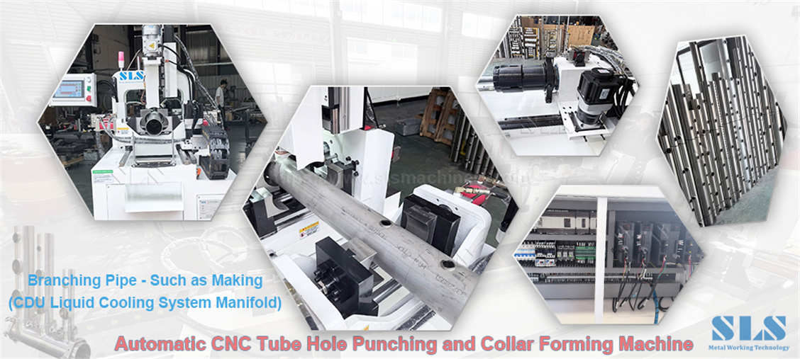 X-BP. 130CNC. 02. Tube Collar Hole Punching & Drilling X-BP. 130 CNC. 02. Punzonatura e foratura del collare del tubo