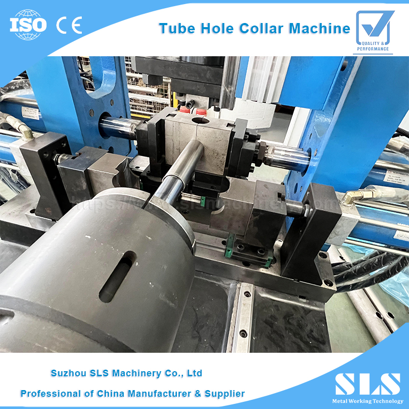 Macchina per perforazione del colletto del foro del tubo automatico BP-50 | Puntatrice per punzonatura del tubo in acciaio inossidabile CNC per processo di formazione del ramo tubolare