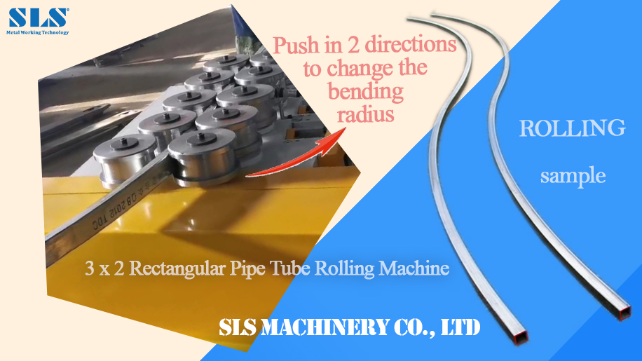 Rolling Machine del tubo a CNC per tubo quadrato rettangolare - rullo dei rulli a spinta per cambiare la forma della piega