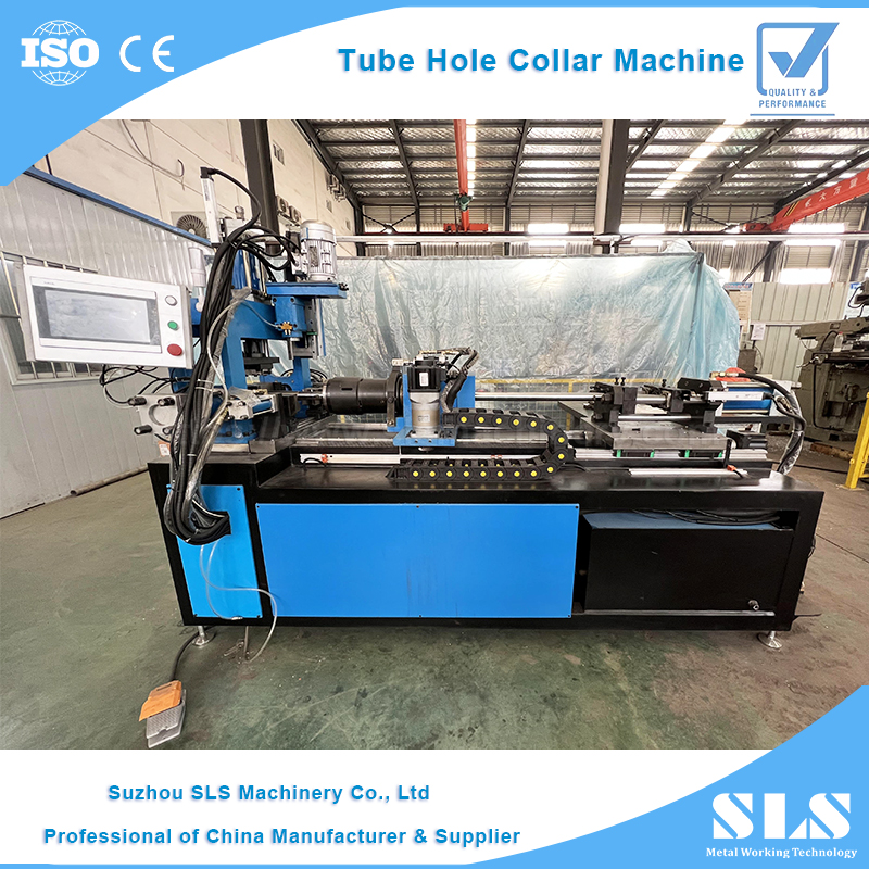 Macchina per perforazione del colletto del foro del tubo automatico BP-50 | Puntatrice per punzonatura del tubo in acciaio inossidabile CNC per processo di formazione del ramo tubolare