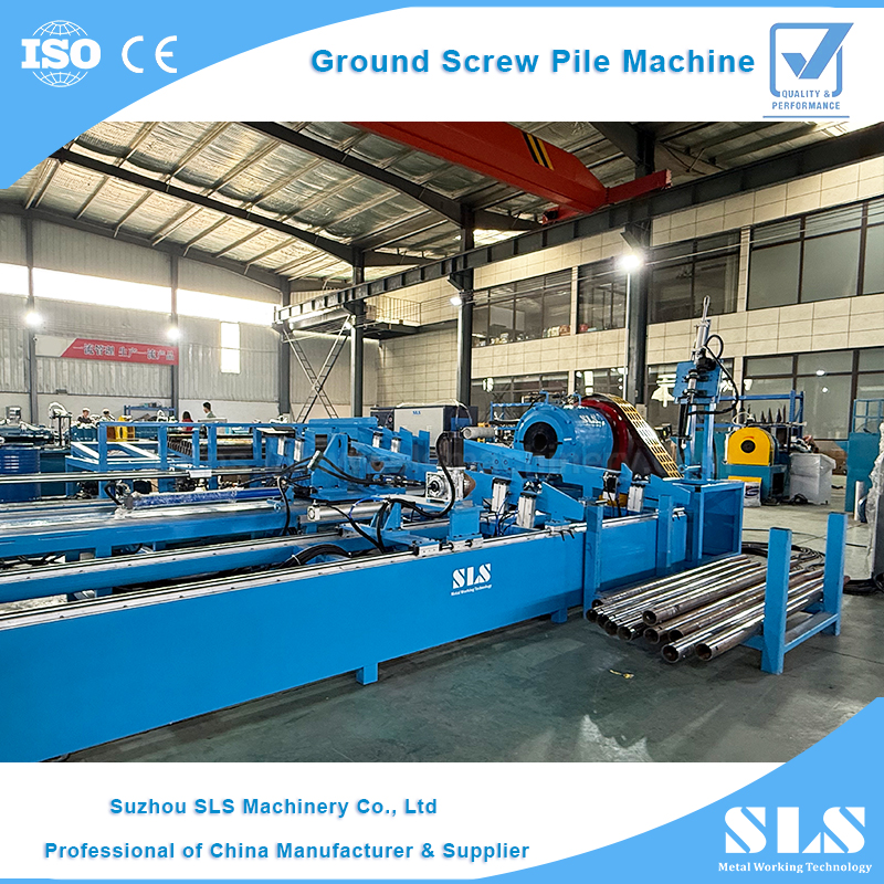Macchina per riduzione della punta del tubo completamente automatica (Swagging a cono) con perforazione laser - linea di produzione di produzione a vite a terra tipo 160 cnc Parte 1