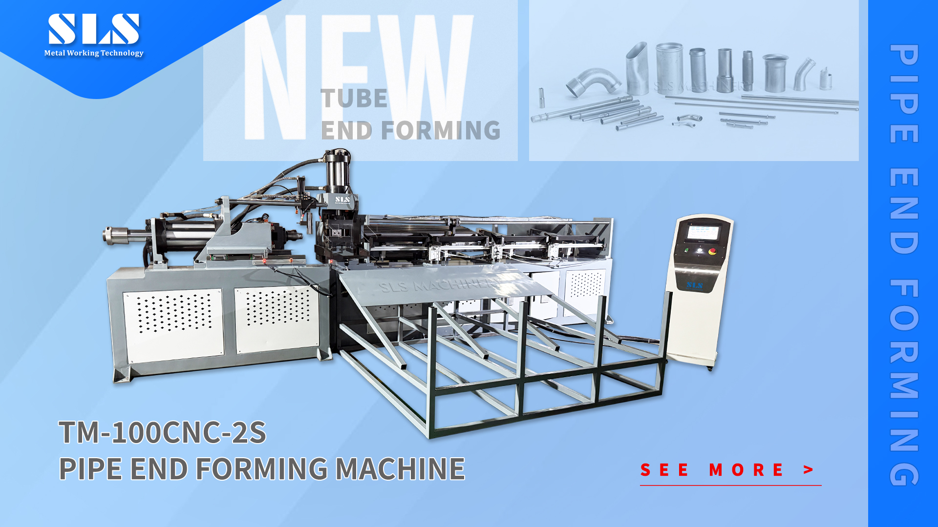 Macchina per la formatura di svasatura dell'estremità del tubo CNC | Macchina per la finitura delle estremità dei tubi idraulici