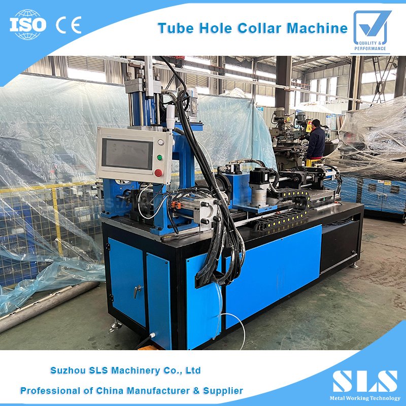 Macchina per perforazione del colletto del foro del tubo automatico BP-50 | Puntatrice per punzonatura del tubo in acciaio inossidabile CNC per processo di formazione del ramo tubolare