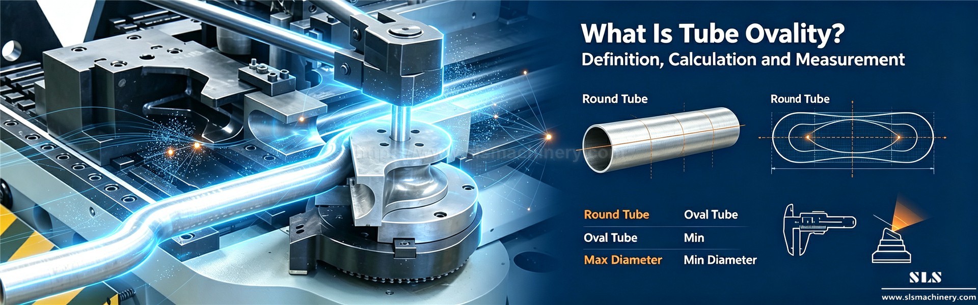 02. Cause, impatti e soluzioni di controllo completo dell'ovalizzazione dei tubi nella piegatura dei tubi CNC. SLS