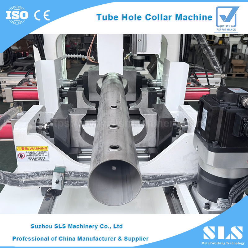 BP-130 Tipo Punzonatrice e perforatrice automatica per collare per tubo in acciaio CNC per collettori di diramazione per tubi di raffreddamento a liquido CDU