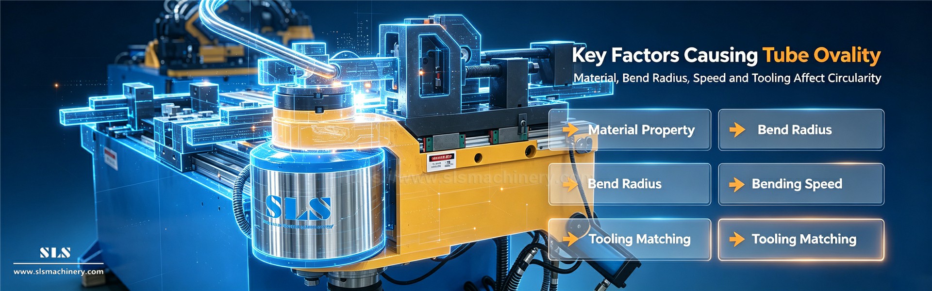 03. Cause, impatti e soluzioni di controllo completo dell'ovalizzazione dei tubi nella piegatura dei tubi CNC. SLS