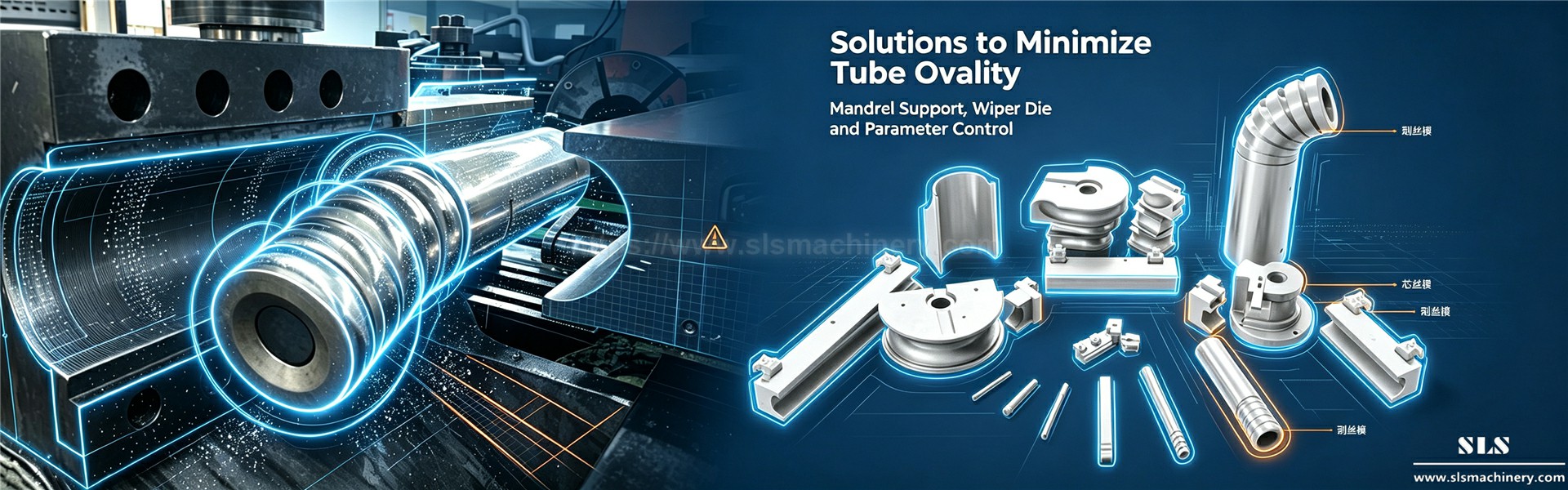 04. Cause, impatti e soluzioni di controllo completo dell'ovalizzazione dei tubi nella piegatura dei tubi CNC. SLS