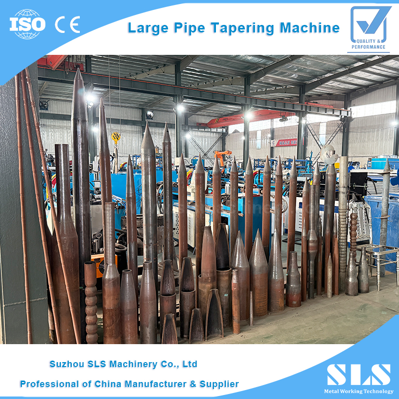 TP-160NC Macchina per la formatura conica di tubi di grandi dimensioni | Punta conica per ricalcare l'estremità del tubo metallico per la realizzazione di pali con viti di terra