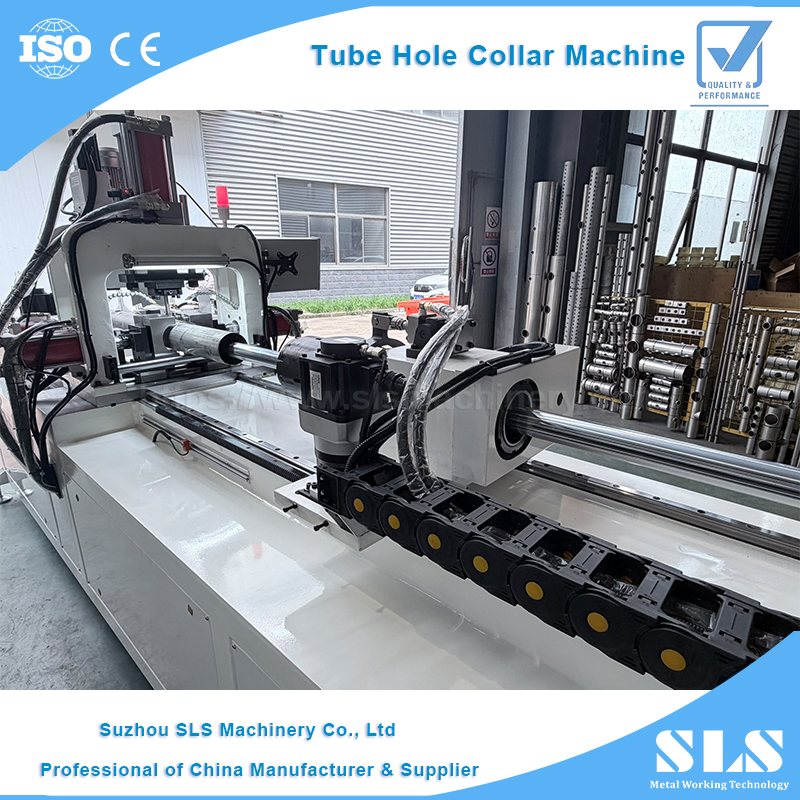 BP-130 Tipo Punzonatrice e perforatrice automatica per collare per tubo in acciaio CNC per collettori di diramazione per tubi di raffreddamento a liquido CDU